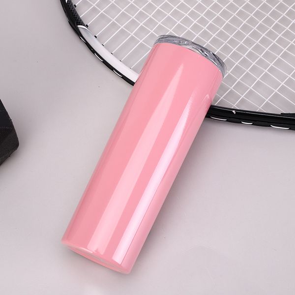 

sublimation skinny tumblers 20oz stainless steel skinny cup with lid straw 20oz tapered skinny cup insulated water bottle coffee mug
