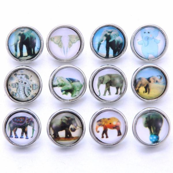 

wholesale mixed style 10pcs lot new 12mm snap jewelry mini glass snap buttons fit 12mm snap bracelet bangle earrings necklaces h sqcarg