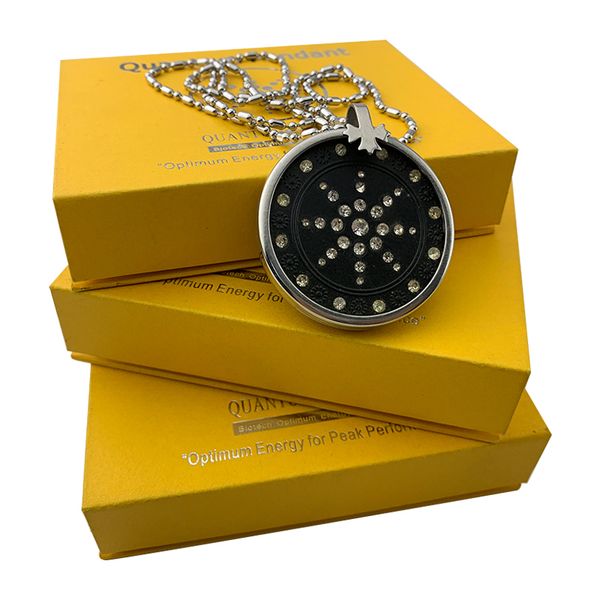 

quantum scalar energy emf protection pendant necklace with negative ions q1216, Silver