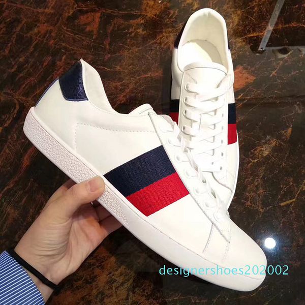 

luxury designer shoes men women white luxury designer sneaker lace up genuine leather sneakers fashion women casual designer shoes d02, Black