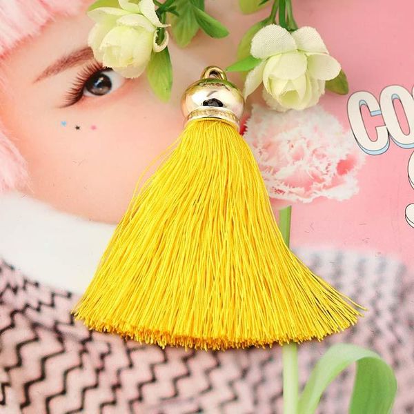 

5 шт. высококачественные шелковые кисточки на бахроте diy одежда одежда декор декор поставляет серьги ожерелья ювелирные изделия ключ кольца