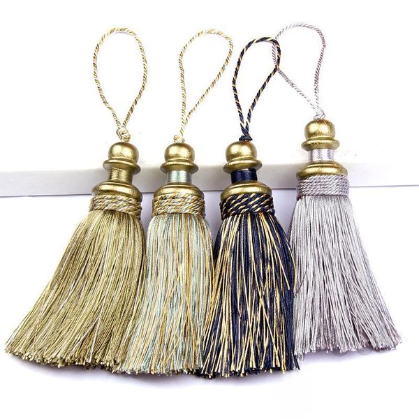 

1pc hanging rope silk tassels fringe sewing tassel trim key tassels for diy embellish curtain accessories h sqcaeg