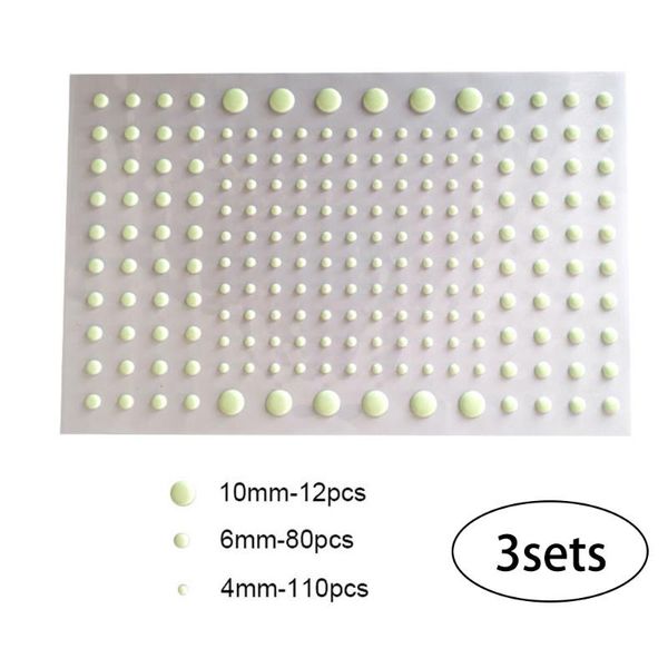 

wall stickers 3 sheet total 606pcs dots/stars glow in the dark ceiling decor