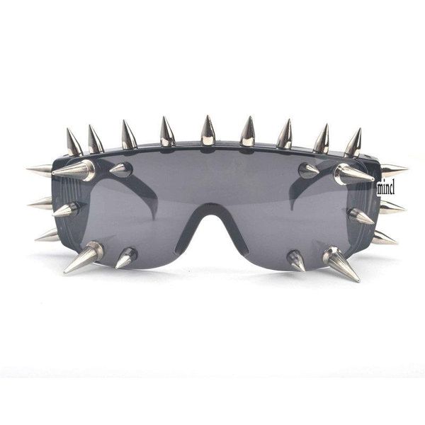 

sunglasses handmade wholesal rivet spike decoration wild rock punk goggles cool fashion stage bar party sun glasses fml, White;black