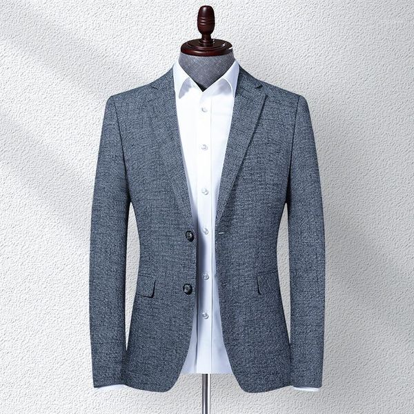

men's casual business fashion blazer suit men's high-quality solid color pocket slim-fit gentleman blazer1, White;black