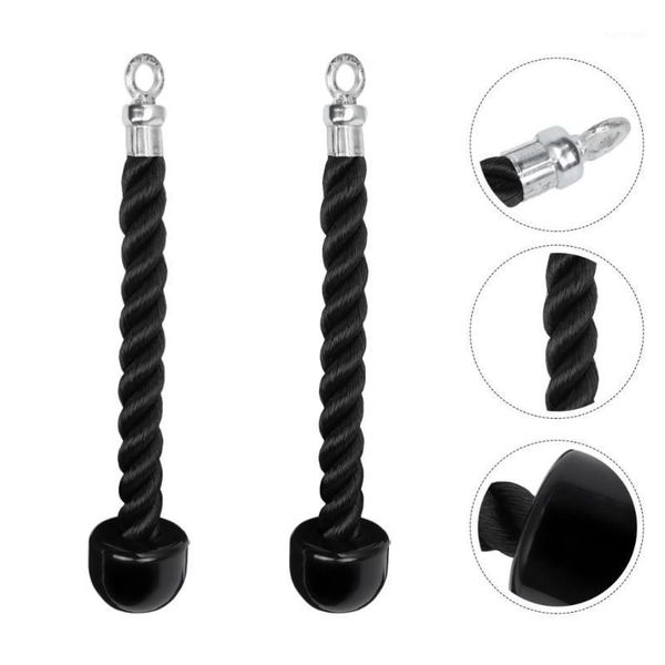 

accessories 2 pcs triceps rope single grip down bicep exercises attachment device1