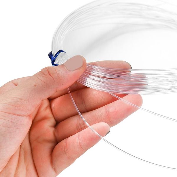 

1roll 10-65m transparent crystal no elasticity cord beading string thread beading cord thread for diy jewelry making wmtqda, White;red