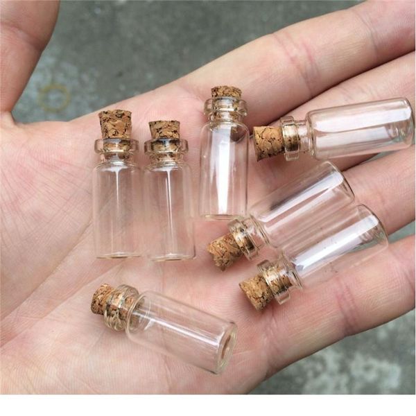 

cute glass jars mini bottles with cork empty small wishing bottles decoration crafts glass vials jars 100pcs jlljtb