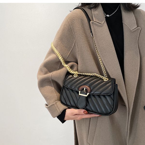 

hbp new women high-quality pu leather square crossbody bag 2021 fashion new women's designer handbag chain shoulder messenger bag