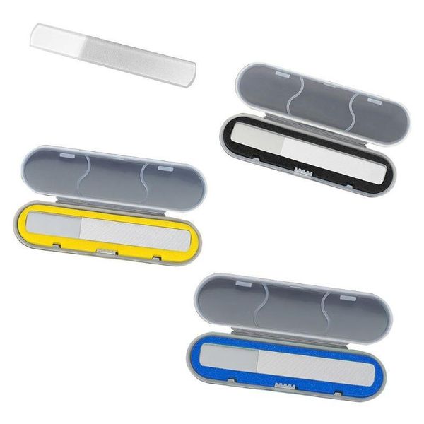 

upgrade nano nail shiner glass nail buffers nail files polisher professional crystal manicure tools kit for jlljff, Silver