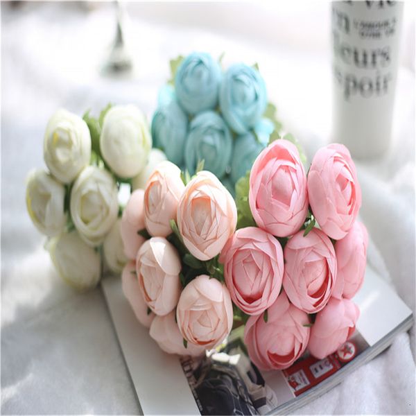 

factory new ranunculus land lotus rose artificial silk flower hand bouquet floral gifts home decor wedding gf16396