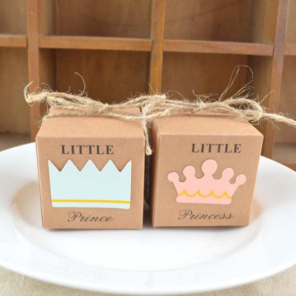 

party supplies favor fashion little princess prince candy box cute 10pcs 1st birthday party baby shower gift new
