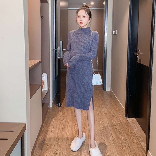 

thickened pregnant women's new knitting autumn and winter new sweater drs in autumn and winter 2020, White