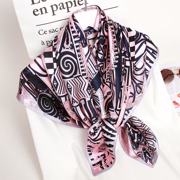 

square 2020 14 mmsilk 88*88cm silk handkerchief 100% jnhc, Blue;gray