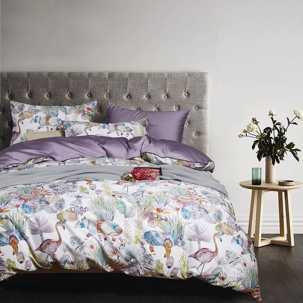 

50 2020 new 60 digital printing four-piece set piping type bedding set twin king  size
