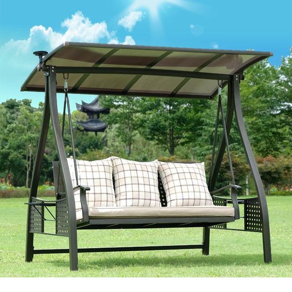 

outdoor swing outdoor yard garden family hanging chair double swing rocking chair hammock outdo wmtjym