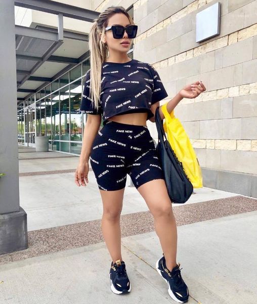 

two piece short set for women summer 2020 2 piece crop and short set woman two outfit camisetas pantalon femme11, White