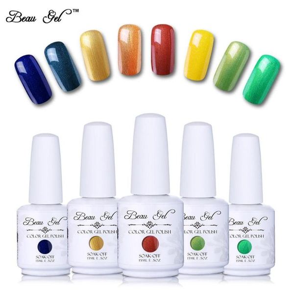 

nail gel beau 15ml uv polish glitter manicure varnish gels for art soak off led gelpolish, Red;pink