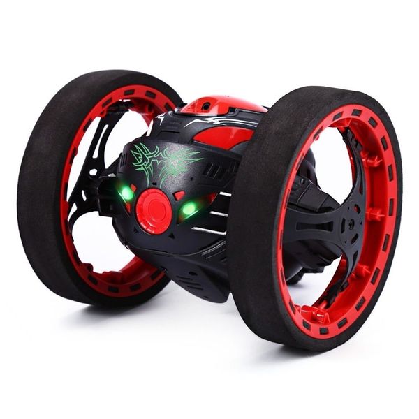 

mini cars bounce car peg sj88 2.4ghz rc car with flexible wheels rotation led light remote control robot car toys for gifts 201212