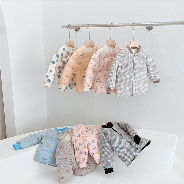 

2020 new children's down jacket light and thin inner liner girl's new winter wear for boys and children, Blue;gray