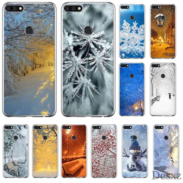 

huawei honor mobile phone cover 20 lite pro 6a 6c 7a 8 8x8 9 9x10 play hard cover winter garden is very beautiful