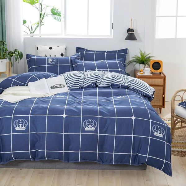 

bedding sets plaid bed linen duvet cover set luxury sheet bedspreads cotton  size christmas home textile