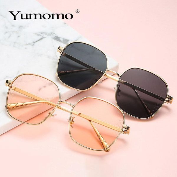 

new luxury square sunglasses ladies brand designer gradient alloy frame big sunglasses retro male oculos feminino1, White;black