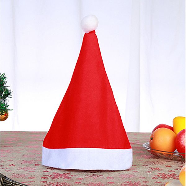 

red santa claus hat ultra soft plush cosplay decoration adults christmas party hats ggb2347