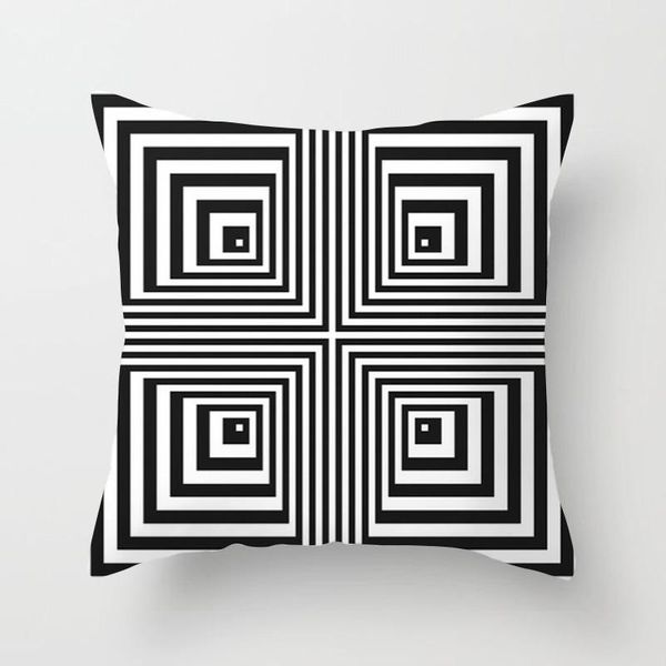 

geometric cushion cover black and white cotton polyester throw pillow case geometric art cushion nordic decorative throw pillows swy jllgsj