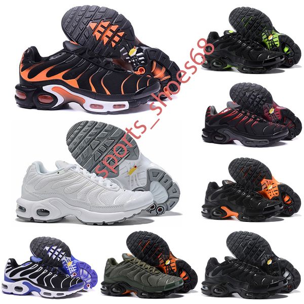 

2021 new basketball shoes tn plus mens running shoes pink sea bleached coral pure triple black white red lemon lime bumblebee voltage purple