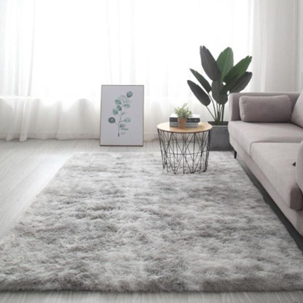 

carpets 6 sizes light gray living room bedroom el textile carpet antiskid rug thicker soft non-slip mat modern european style
