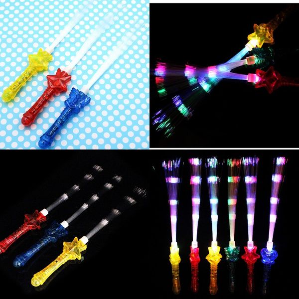 

led light sticks electronics change flash optical fiber rod vocal concert party glow stick with different colors 1 8yg j1