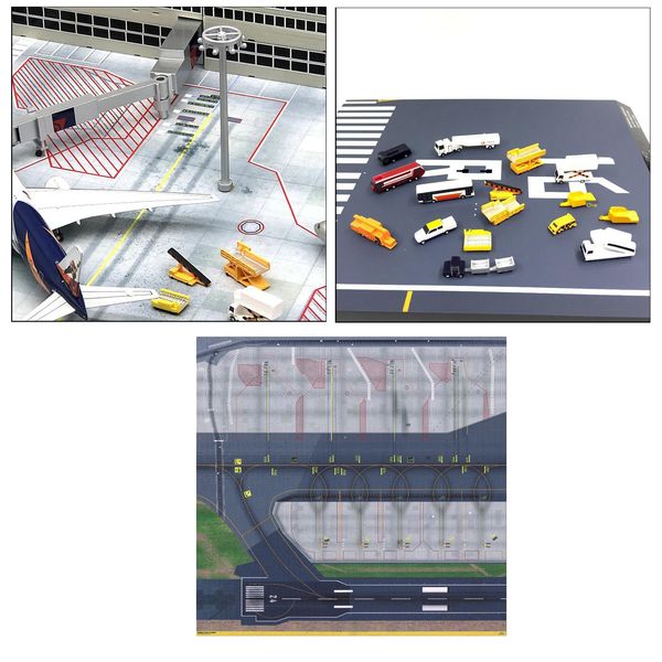 

1/500 & 1/400 model,airport runway sections sheet,cut to fit your layout accessories