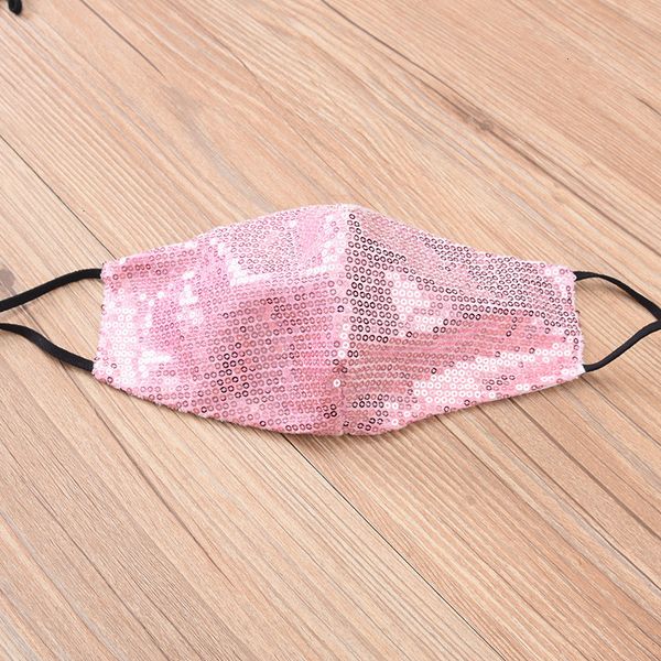 

factory price in stock bling sequined ice silk masks anti-dust pm2.5 outdoor mouth washable reuse face mask
