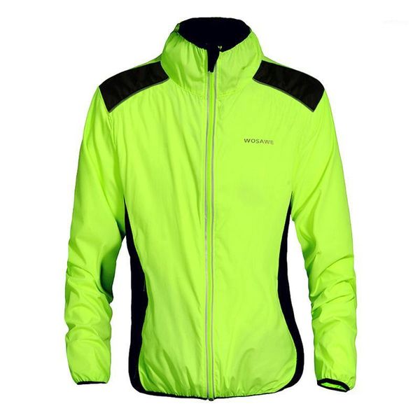 

reflective waterproof cycling jacket bicycle riding wind coat for women men1