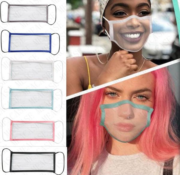 

with clear window face mask fashion visible lip facemasks face shield lip expression lip reading masks for deaf mute hearing impaired d8511