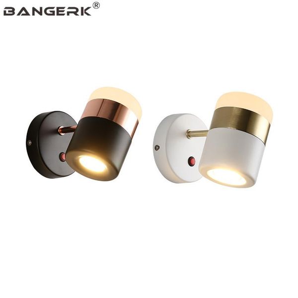 

wall lamp nordic design rotating led lights for home decor loft sconce iron modern bedside lighting fixtures luminaire