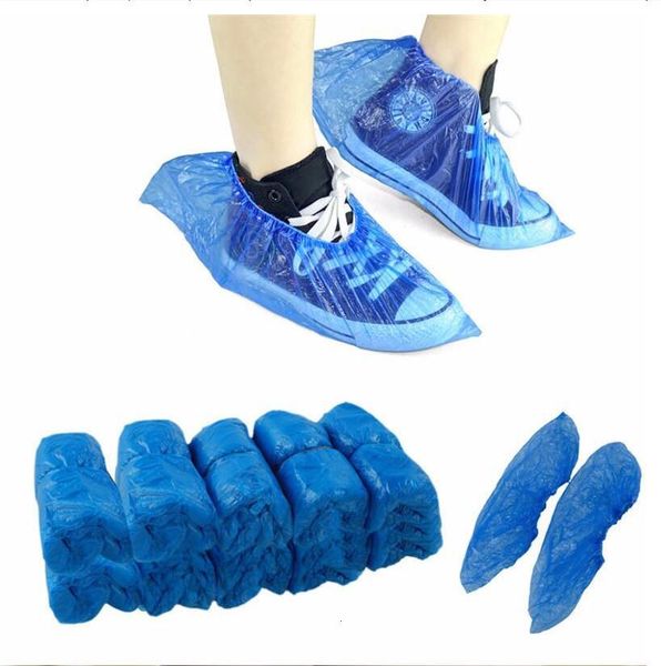 

day covers dhl plastic rain waterproof disposable carpet floor protector blue cleaning shoe cover overshoes for home