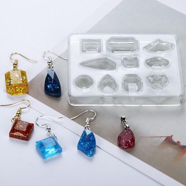 

earrings sile resin mould jewellery molds for diy jewelry cut shapes pendant craft making earri jllfhp, Black