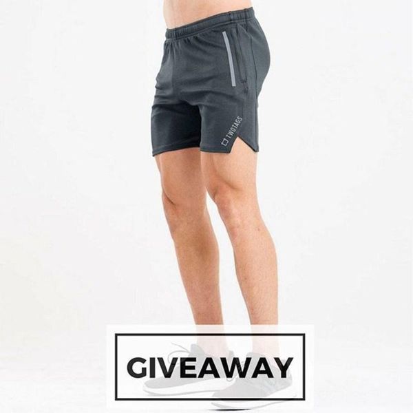 

men's shorts men sports short pants summer plus size casual 2021 training bodybuilding workout fitness gym, White;black
