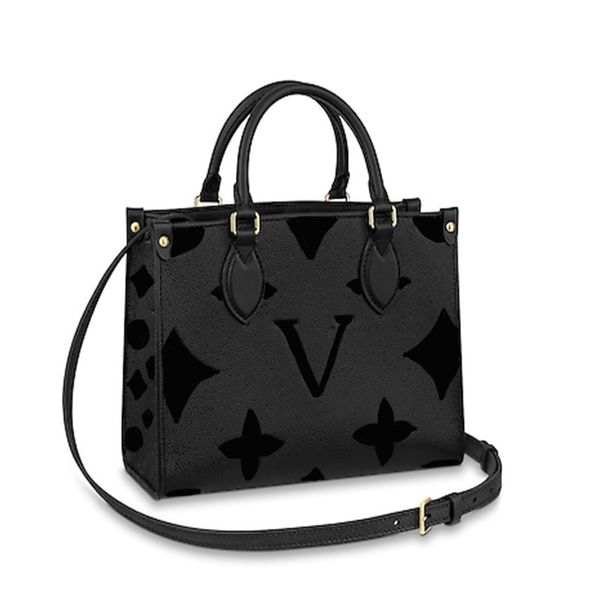 

hbp onthego 2022 pm designers handbag womens bags ms classic pochette printing embossing pattern tote bag genuine leather fashion shoulder m