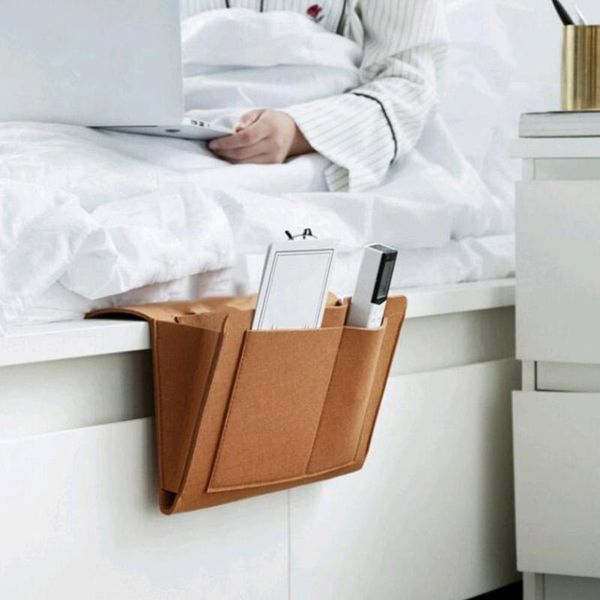 

storage bags caddy couch organizer felt bedside bed holder pockets desk bag hanging