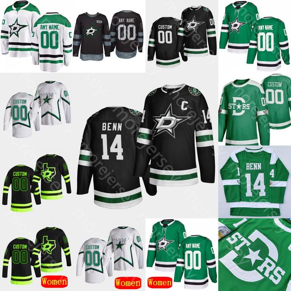 

2021 dallas stars ice hockey jersey adam mascherin jake oettinger jamie oleksiak point pysyk radulov robertson rosburg sekera shea tufte, Black;red