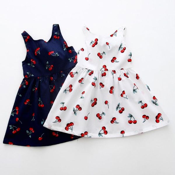 

girl's dresses 2021 summer babys dress toddler girls princess kids baby party wedding sleeveless, Red;yellow
