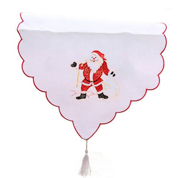 

1 roll christmas table runner embroidery tablecloth banquet weddings party cover1