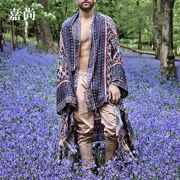 

print men shirt long sleeve vintage ethnic style high street beach camisa chic breathable hawaiian men brand shirts 20201, White;black