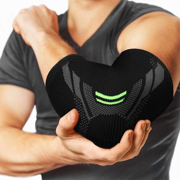 

1 pcs elbow brace compression support elbow sleeve pad for tendonitis tennis basketball volleyball protector reduce pain, Black;gray