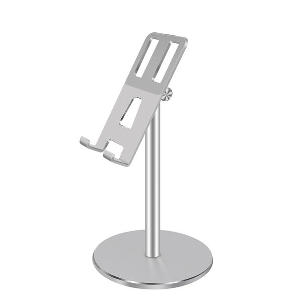 

aluminum desk portable mobile stand dual foldable cell phone holder