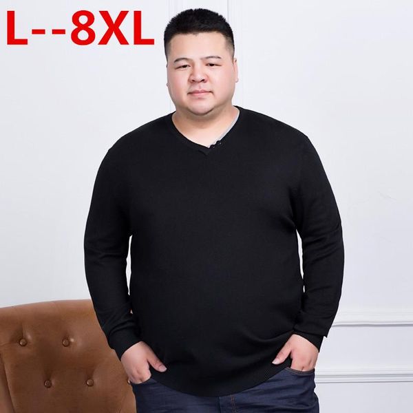 

men's sweaters spring 10xl 8xl 6xl 5xl winter slim fit knitted pullover men fashion plus size brand sweater, White;black