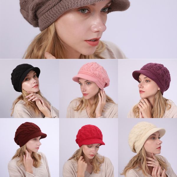 

esrw ht3310 cap men women autumn newsboy hat vintage plaid ivy winter flat berets male female artist painter wool hat beret beret cap, Blue;gray